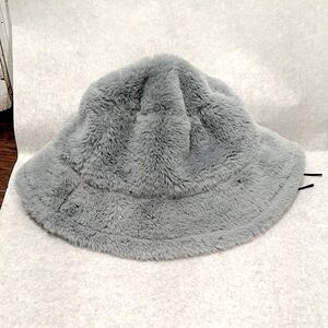 Fuzzy Gray Bucket Hat from Urban